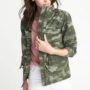 Old Navy | Camouflage Twill Utility Jacket